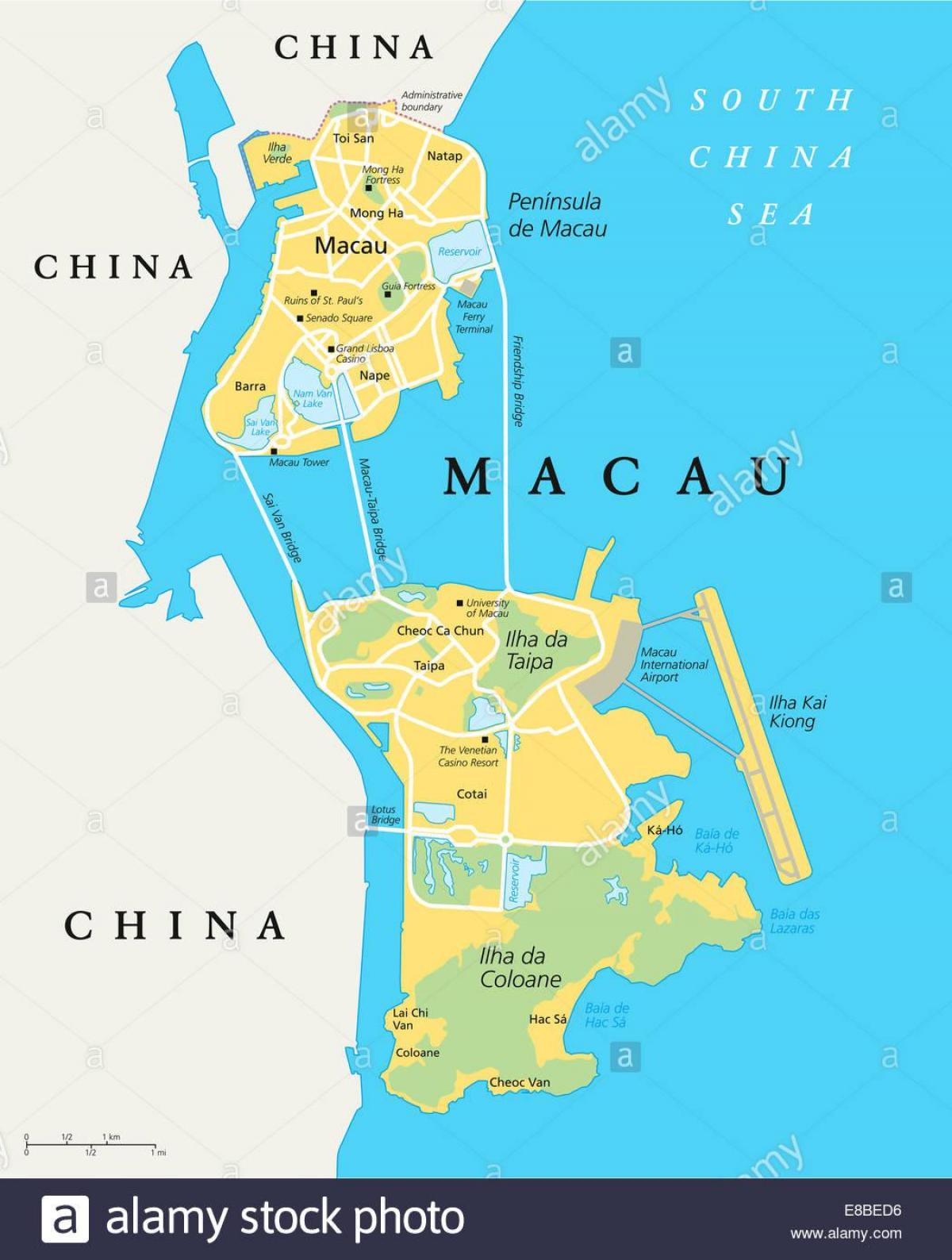 Macao Çin Haritayı göster