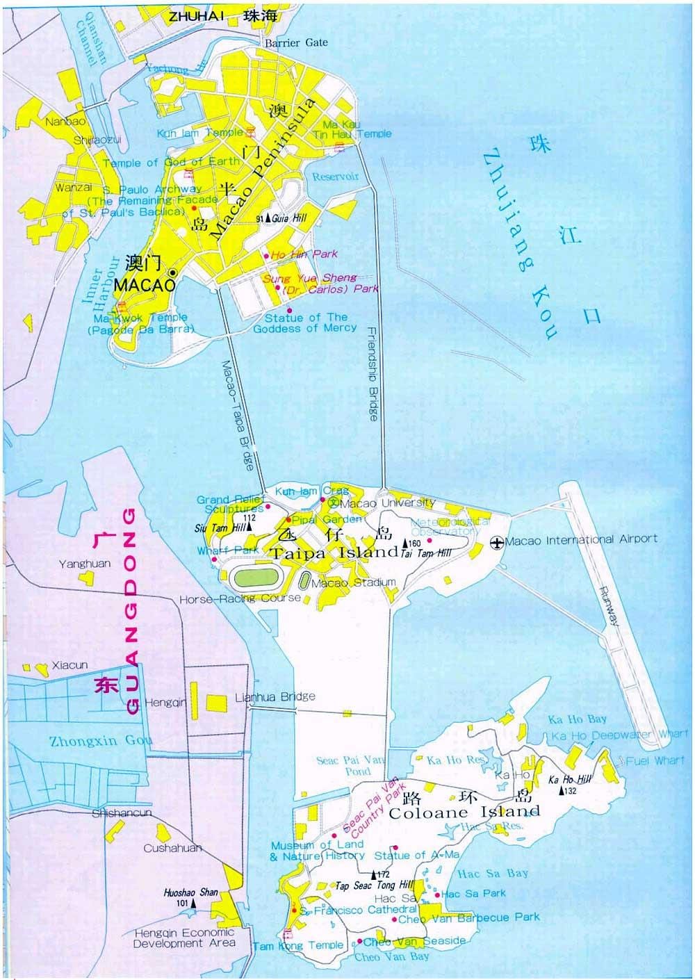 Macau şehir haritası 
