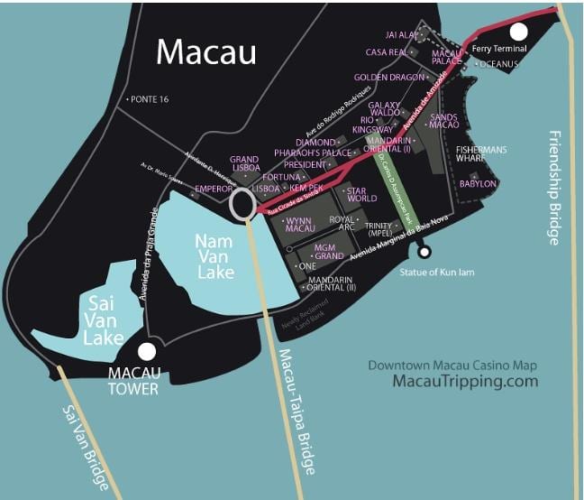 mgm Macau haritası 