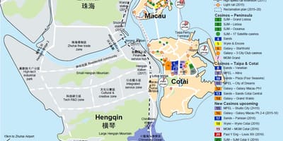 Kırmızı market haritası Macau