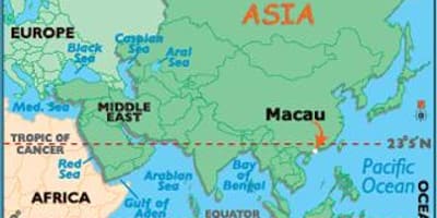Macao Macau haritası