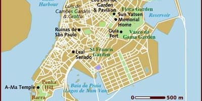 Macau, Çin harita konumu