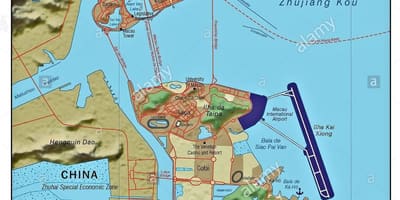 Dünya haritası Macau ülke 
