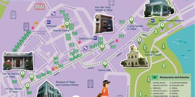 Macau ücretsiz servis otobüsü yol haritası