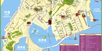 Macau haritası turistik yerler 